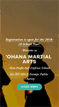 Mobile Screenshot of ohanamartialarts.org